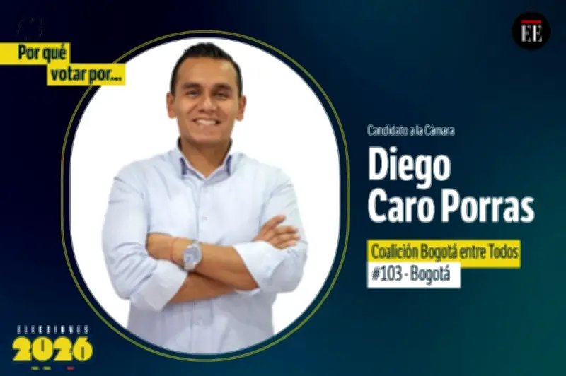Diego Caro Porras: Candidato a la Cámara con propuestas de reforma judicial y postura contra la paz total