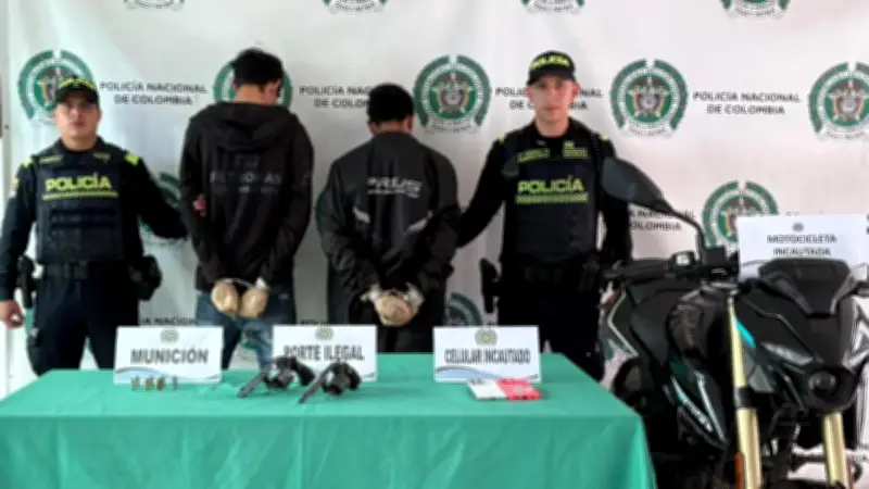 Dos sicarios capturados minutos tras homicidio en Kennedy, Bogotá