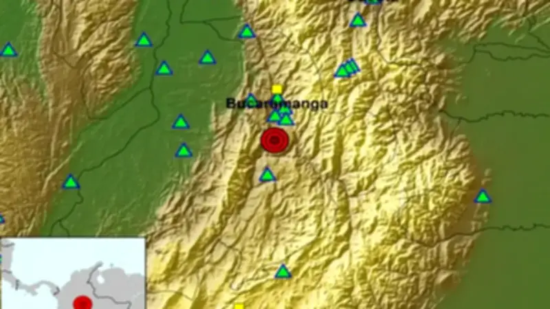 Dos sismos sacudieron Santander en la madrugada, el más fuerte de magnitud 4.8