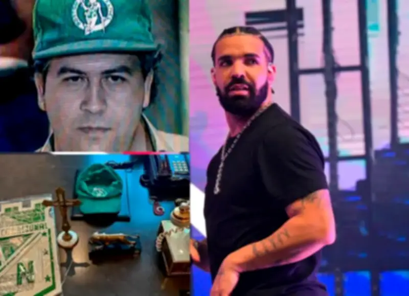 Drake adquiere gorra de Pablo Escobar en subasta por 75.000 dólares