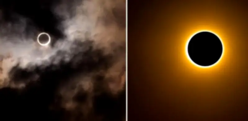 Eclipse solar 'Anillo de Fuego' iluminó la Antártida en febrero de 2026