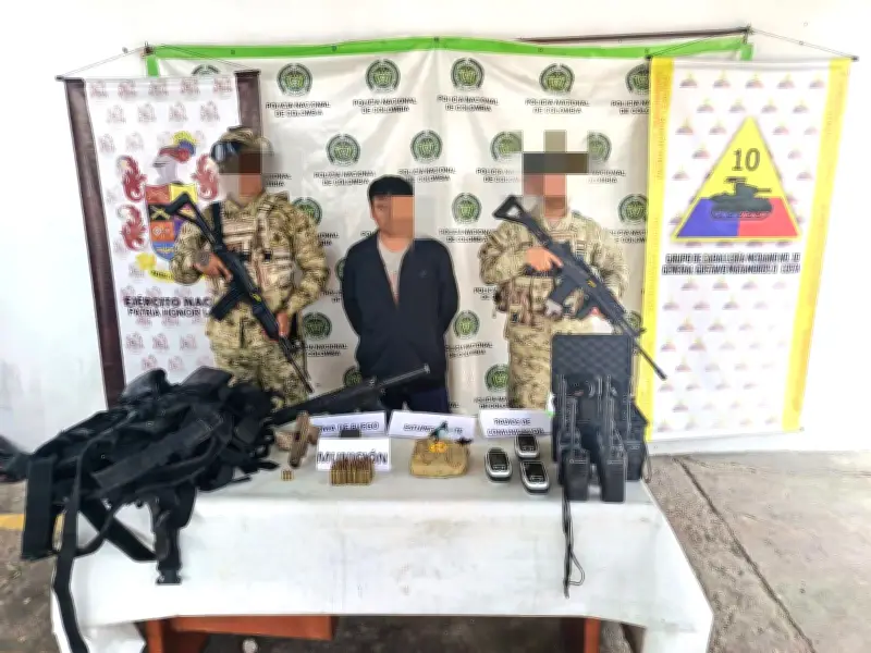 Ejército captura a dos presuntos integrantes de red criminal transnacional en La Guajira