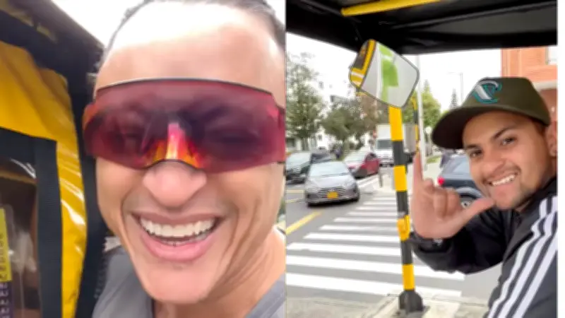 Elvis Crespo sorprende en Bogotá con noble gesto hacia un fan en bicitaxi