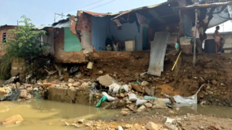 Emergencia por lluvias en Santander: 18 municipios en calamidad pública y viviendas afectadas en Bucaramanga