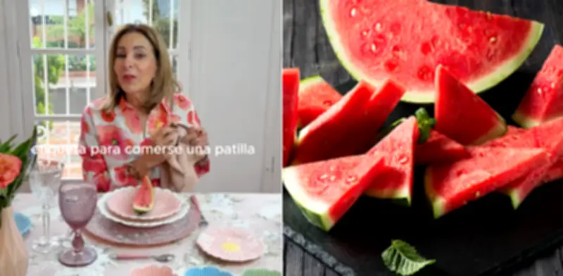 Experta en protocolo revela la forma correcta de comer sandía en eventos formales y el error común
