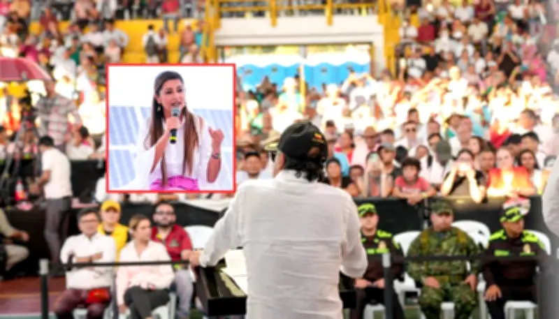 Gobernadora del Tolima abandona evento de Petro por "dignidad" tras ser abucheada