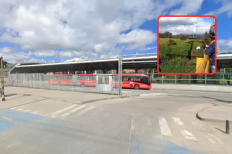 Hallan hombre muerto detrás del Portal Tunal de Transmilenio en Bogotá