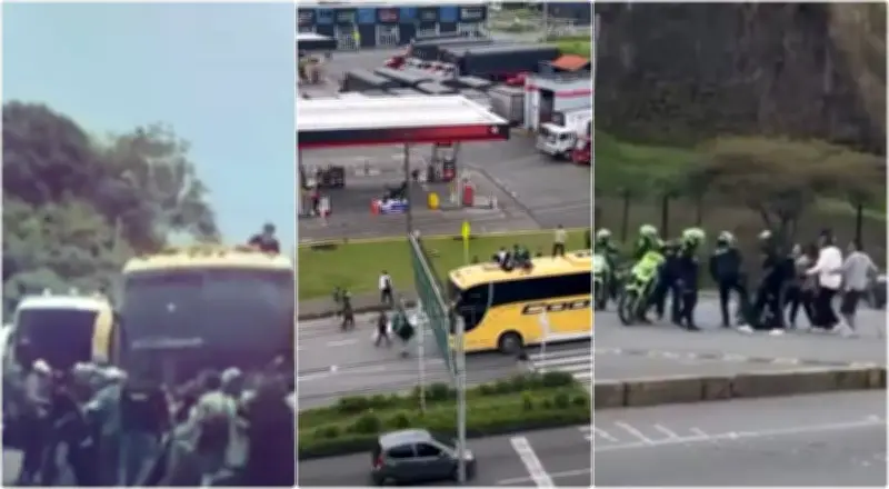 Hinchas de Deportivo Cali generan disturbios violentos en Pereira tras partido en Bucaramanga