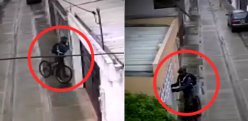 Hombre en bicicleta intenta robos con llaves maestras en Engativá: vecinos denuncian patrón recurrente
