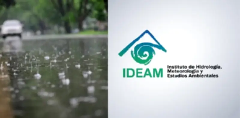 Ideam pronostica intensificación de lluvias para el fin de semana en múltiples regiones de Colombia