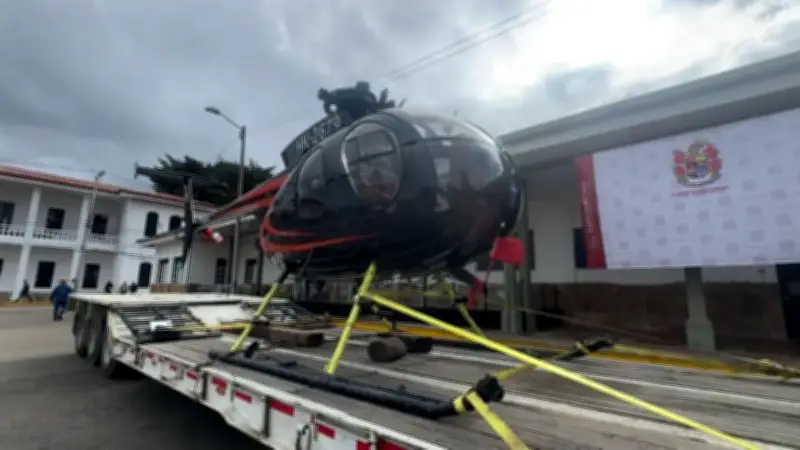 Incautan helicóptero usado para narcotráfico en Cundinamarca, ya decomisado en 1992