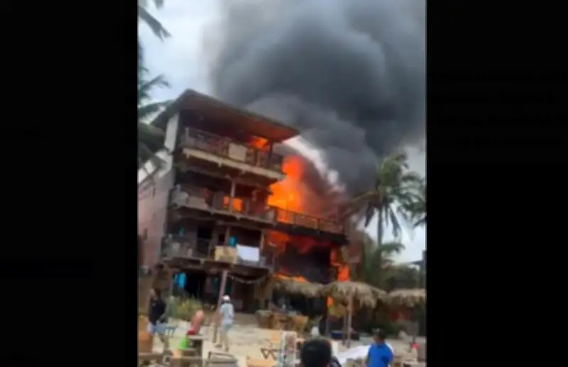 Incendio de gran magnitud arrasa cabaña turística en Mendihuaca, Magdalena