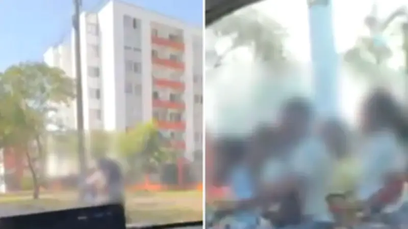 Indignación en Cali por moto con cinco pasajeros, incluidos menores, sin casco