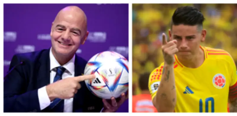 Infantino califica de 'locura total' el partido Colombia vs. Portugal en el Mundial
