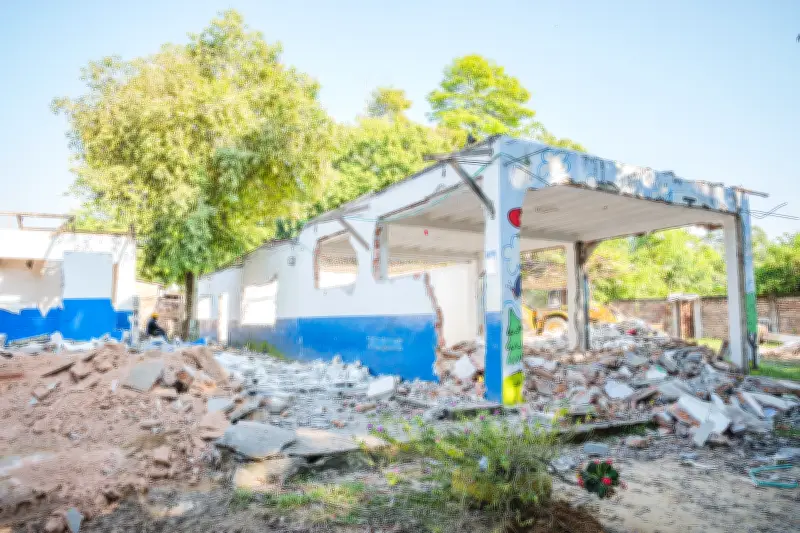 Inicia demolición para nueva sede del Colegio San Marcos en Barrancabermeja