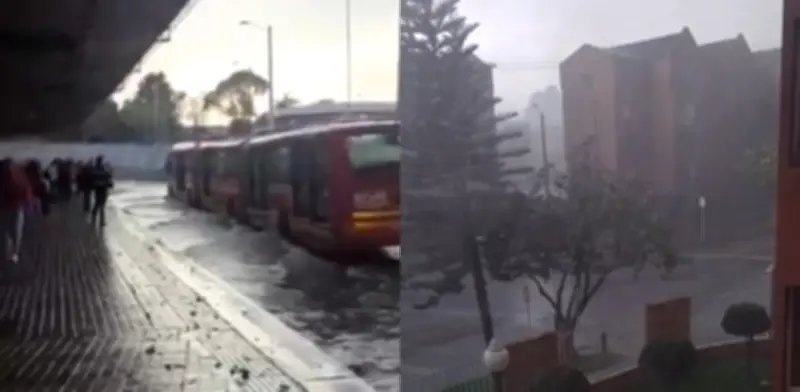 Inundaciones y granizadas azotan Bogotá tras lluvias intensas: Engativá fue la localidad más afectada