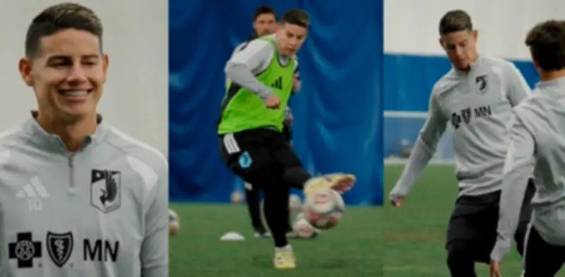 James Rodríguez inicia entrenamientos con Minnesota United y espera su debut en la MLS