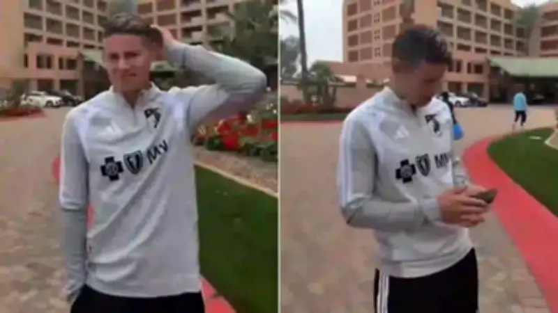 James Rodríguez sorprende al aceptar corte de cablero de barbero callejero en Estados Unidos