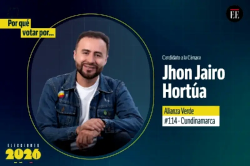 Jhon Jairo Hortúa: Candidato a la Cámara expone sus posturas sobre paz, reformas y corrupción