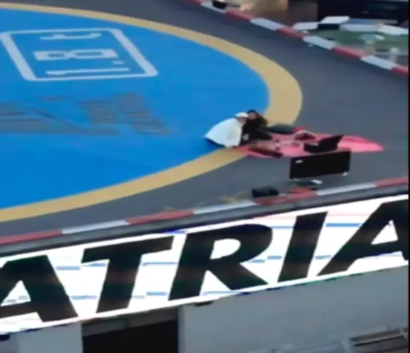 Joven alquila helipuerto de Torre Colpatria para picnic romántico que se viraliza