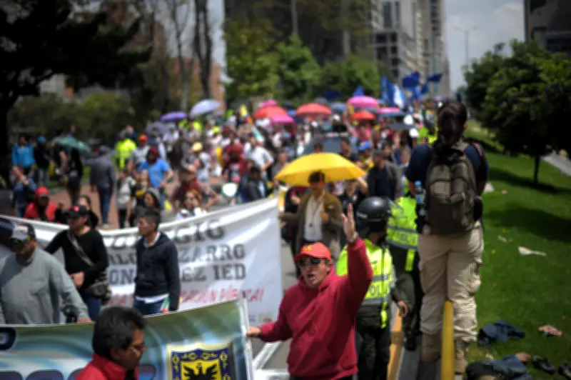Maestros de Bogotá anuncian paro de 24 horas para el 12 de marzo