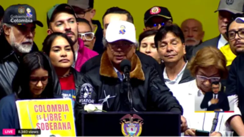 Marchas en Bogotá generan bloqueos en Chapinero, Engativá y centro: Petro convoca a Plaza de Bolívar