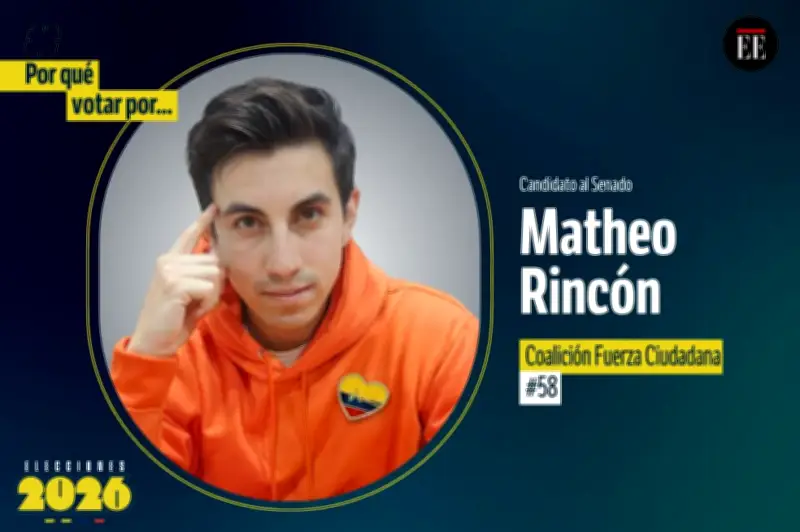 Matheo Rincón: indignación y derecho a la ciudad como pilares de su candidatura al Senado