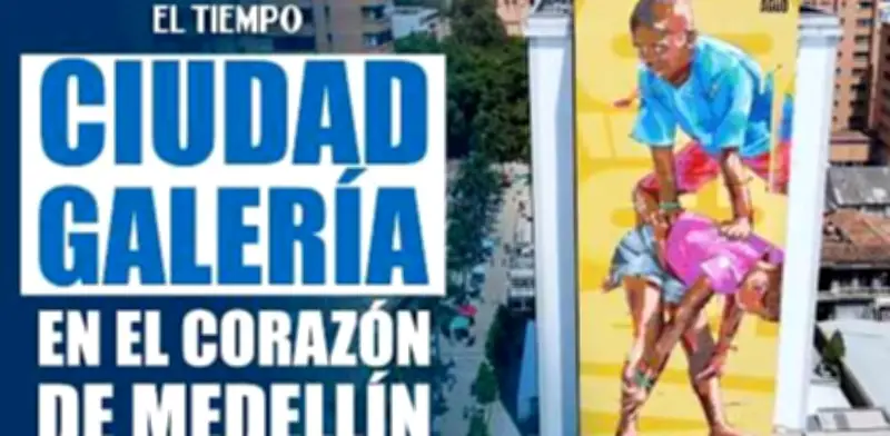Medellín transforma su centro con siete murales gigantes en nueva galería a cielo abierto