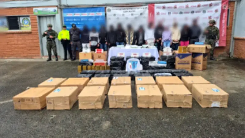 Megaoperativo en Rionegro: 12 capturados y casi 400 dosis de droga incautadas