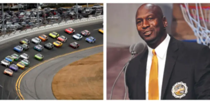 Michael Jordan celebra triunfo de su equipo 23XI Racing en las 500 Millas de Daytona