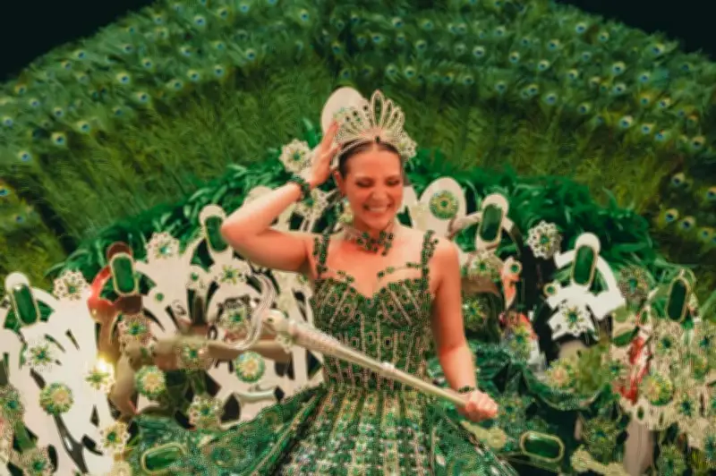 Michelle Char se corona como Reina del Carnaval de Barranquilla 2026 con espectacular vestido verde