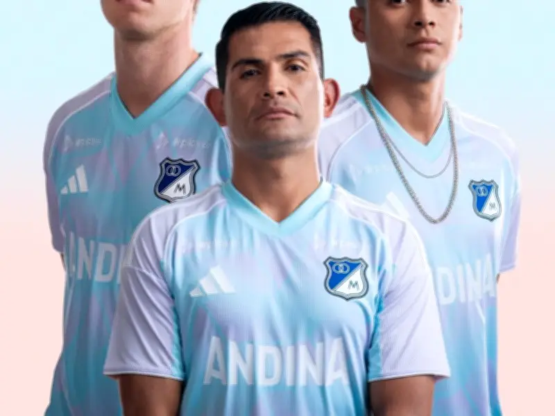 Millonarios FC presenta su revolucionaria camiseta visitante para 2026 en sus 80 años