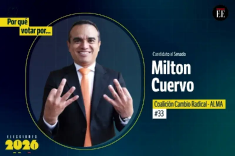 Milton Cuervo: El candidato que promete transparencia y mano dura contra la corrupción