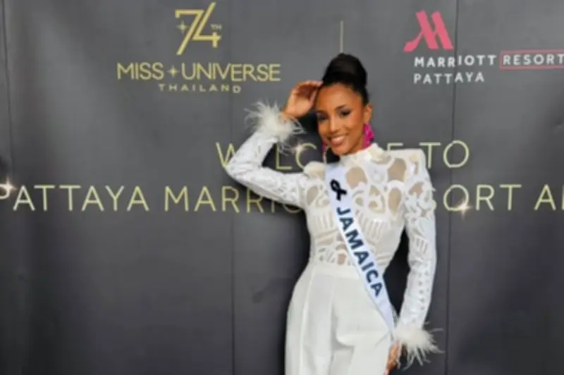 Miss Jamaica reaparece tras grave caída en Miss Universo: revela su proceso de recuperación