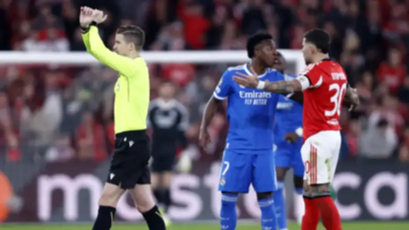 Momento exacto del presunto caso de racismo contra Vinicius Jr. en Champions League