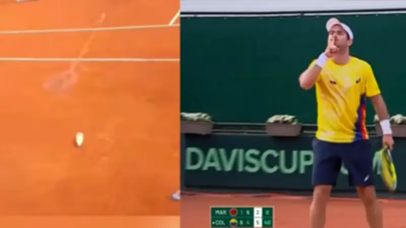 Nicolás Mejía clasifica a Colombia a Copa Davis tras partido tenso con aficionados