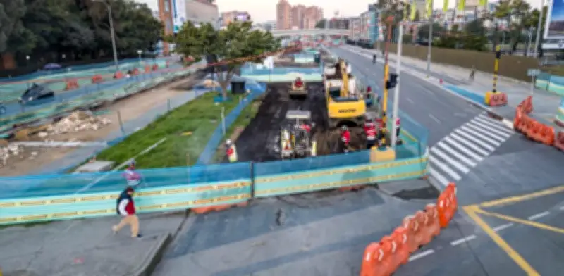 Obras en la avenida 68: Deprimido de la calle 100 con av. Suba alcanza 69% de avance