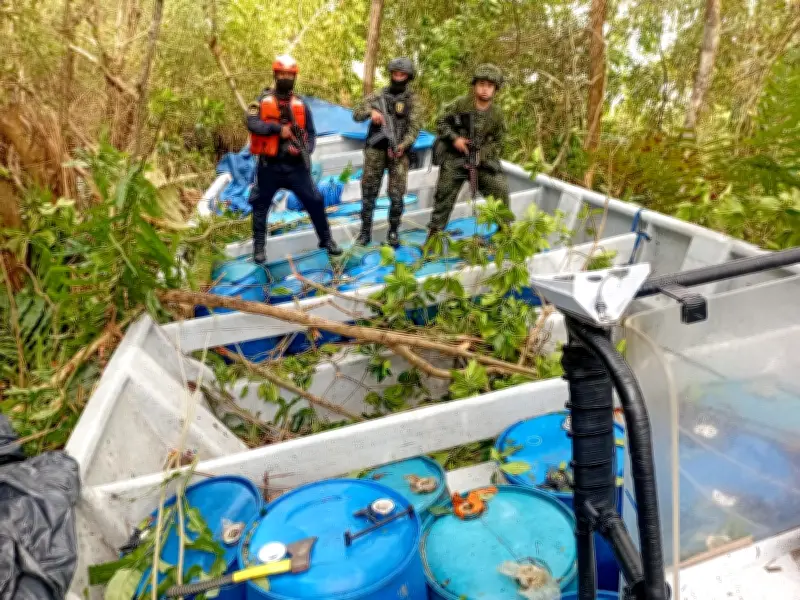 Operación conjunta frustra envío de cocaína a Centroamérica desde el Golfo de Urabá