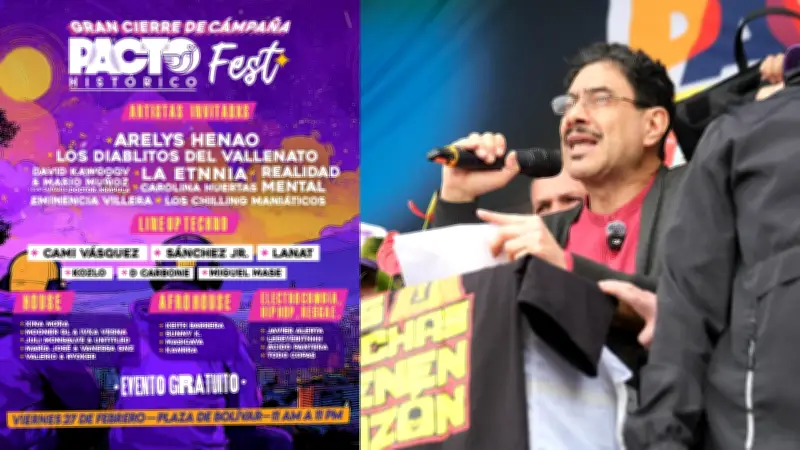 Pacto Histórico cierra campaña con festival en Plaza de Bolívar ante críticas de derroche