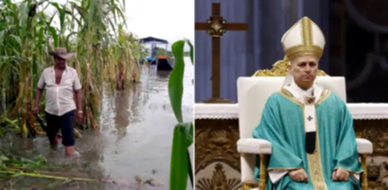 Papa León XIV expresa solidaridad con Colombia y pide ayuda para damnificados por inundaciones