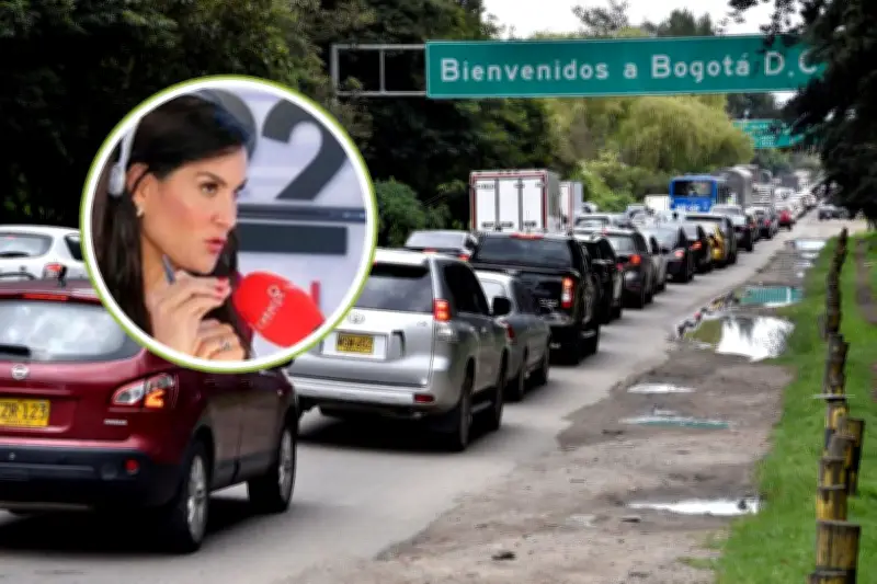Periodista Vanessa de la Torre cuestiona complejidad del tráfico bogotano mientras cifras revelan grave congestión