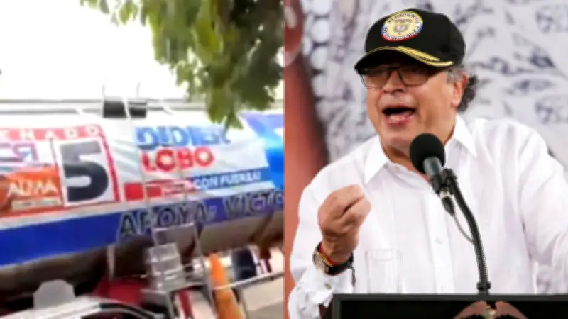 Petro denuncia delito electoral por carrotanque que regalaba agua en Aguachica