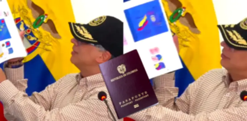 Petro muestra diseño del nuevo pasaporte colombiano y denuncia intentos de sabotaje