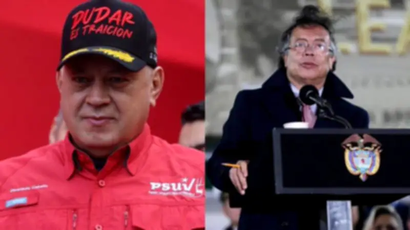 Petro rechaza acusaciones de Diosdado Cabello sobre autoría de propuesta antidrogas binacional