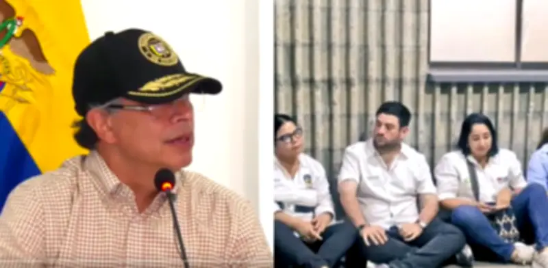 Petro responde a alcaldes de Córdoba por foto sentados en suelo: 'No es un foro'