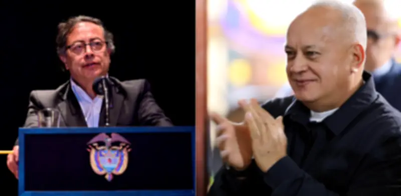 Petro responde a Diosdado Cabello sobre propuesta binacional contra narcotráfico