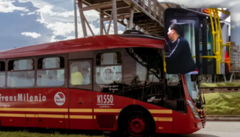 Pánico en Transmilenio: Joven con cuchillo grita 'Arranque, socio' durante enfrentamiento