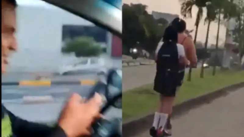 Policía de Cali grabó insultos a joven en patineta eléctrica: institución abre investigaciones