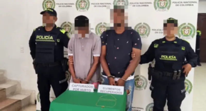Policía de Cartagena captura a 'El Liso' y 'El Coquito' por robo de cadenas de oro en Pie de La Popa