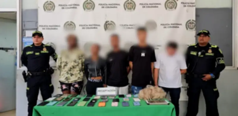 Policía desarticula banda de hurto de celulares en Carnaval de Barranquilla con 32 equipos recuperados
